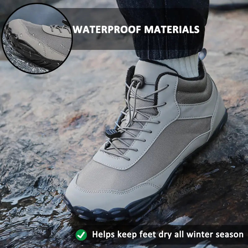 Unisex High-Top Waterproof Snow Boots | Breathable Warmth with Natural Walking Support