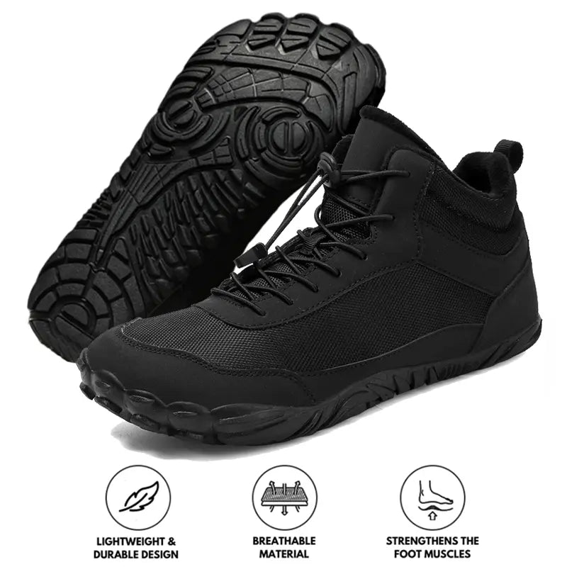 Unisex High-Top Waterproof Snow Boots | Breathable Warmth with Natural Walking Support