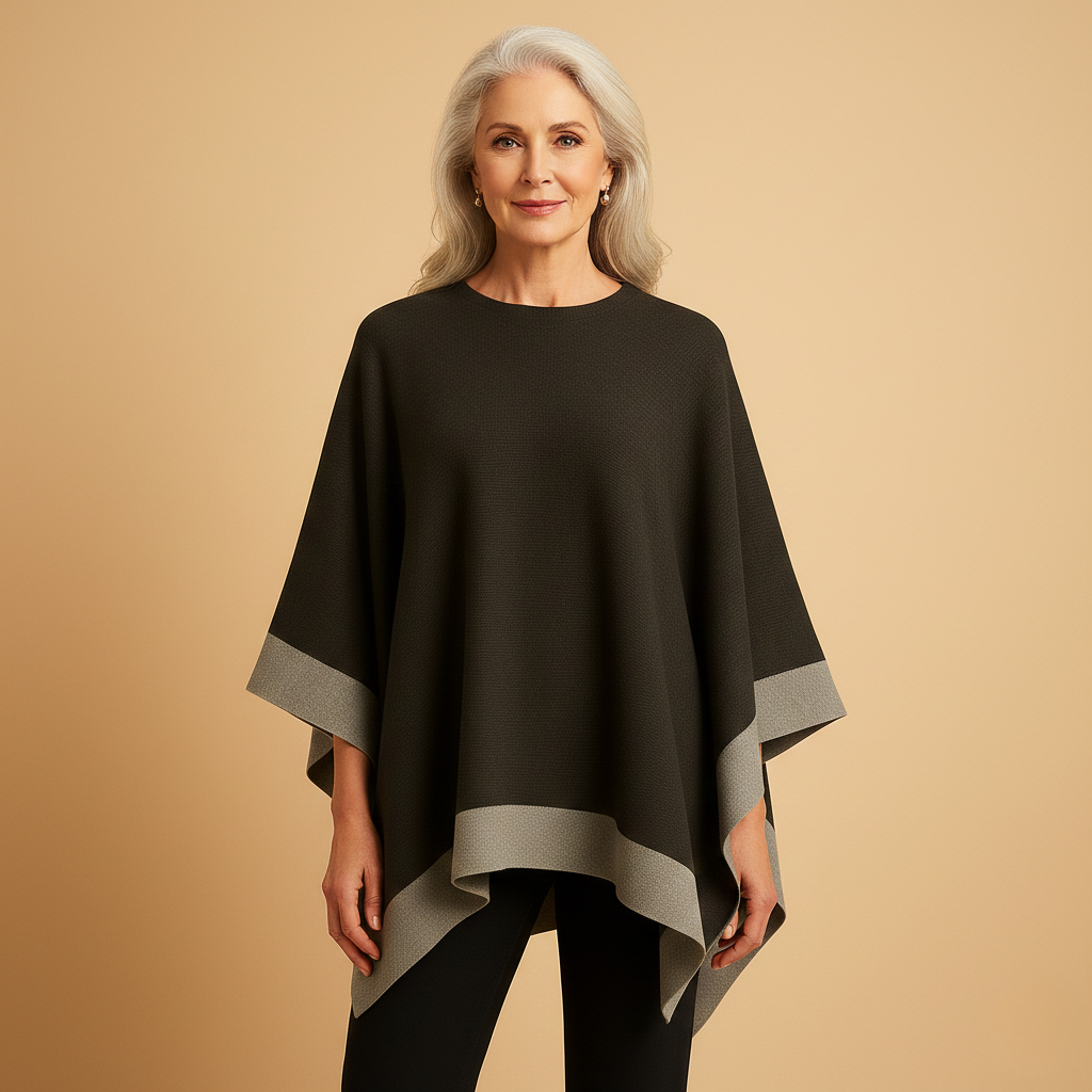 Women’s Soft Poncho – Relaxed Elegant Layering Style