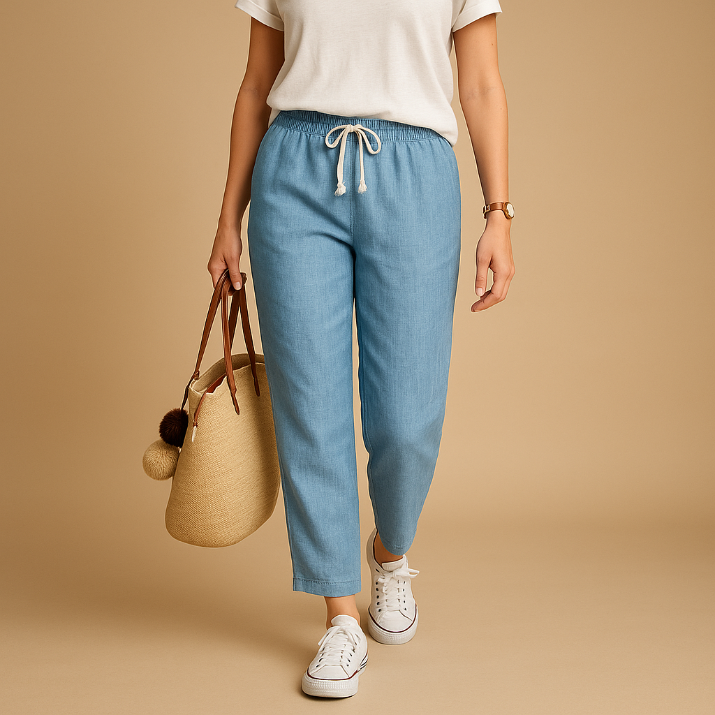 Women’s Lightweight Breathable Casual Trousers – Flexible Everyday Fit