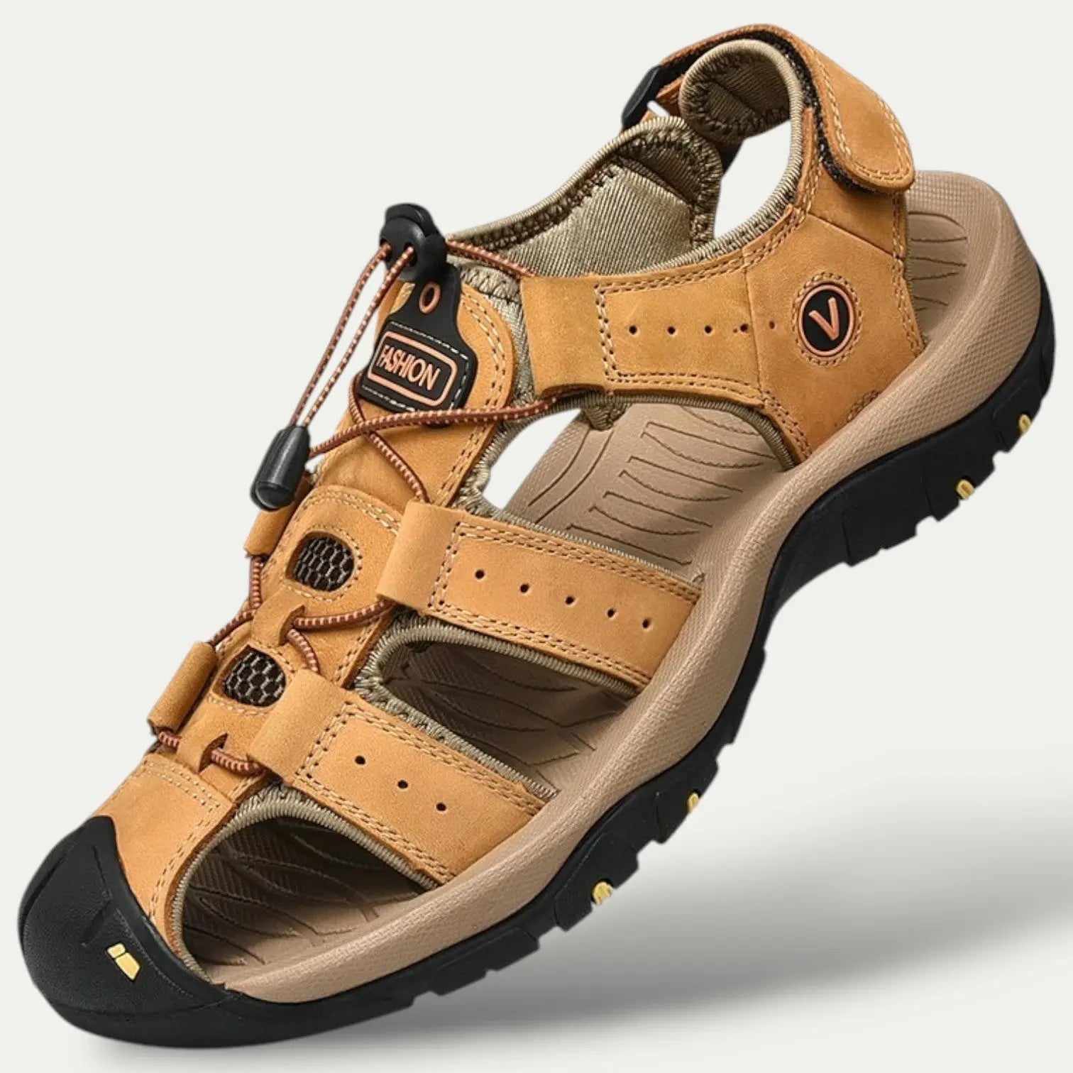 Men’s Genuine Leather Outdoor Sandals | Breathable Durability with All-Day Summer Comfort