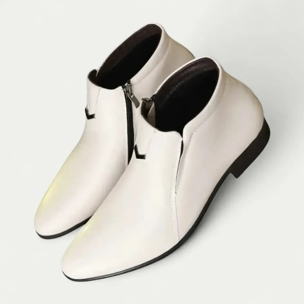 Men’s Zip-Front Ankle Boots – Smart-Casual Everyday Footwear