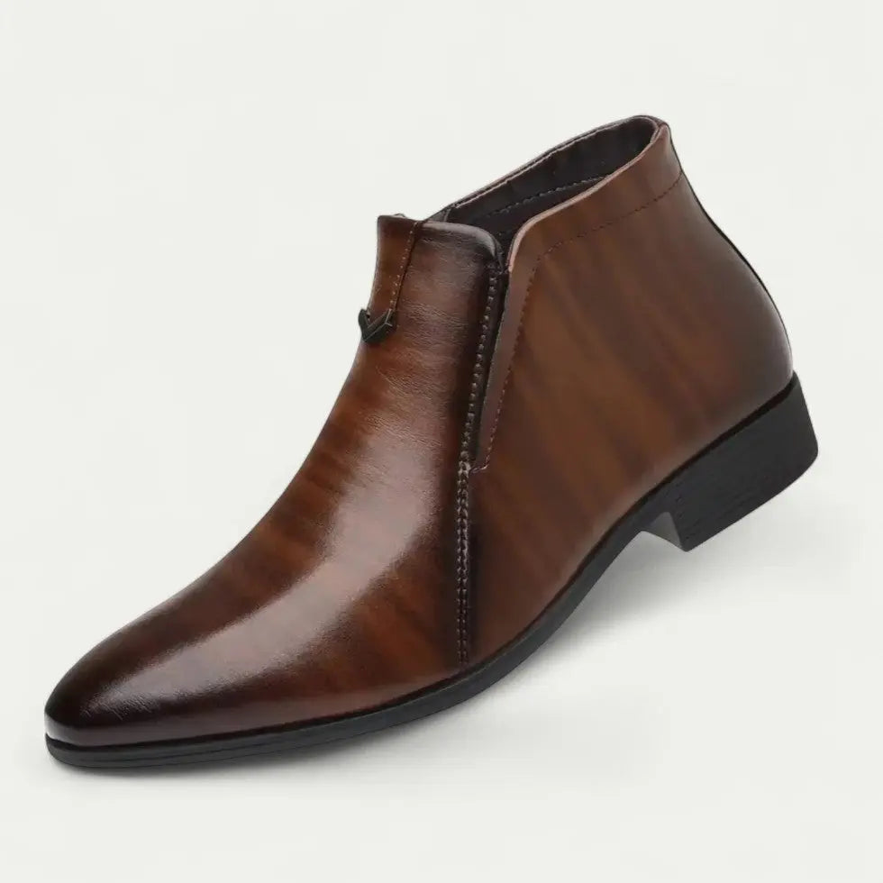 Men’s Zip-Front Ankle Boots – Smart-Casual Everyday Footwear
