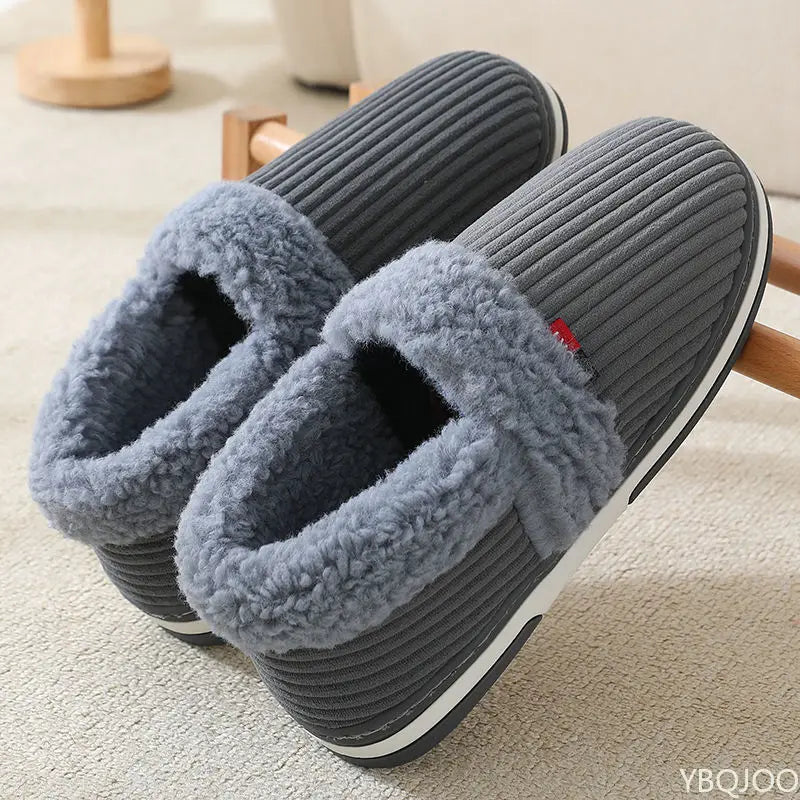 Unisex Plush Indoor Slippers – Cozy Everyday Home Footwear