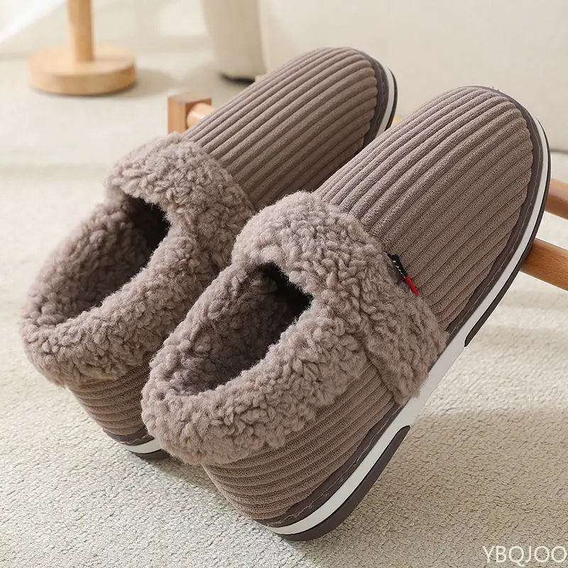 Unisex Plush Indoor Slippers – Cozy Everyday Home Footwear