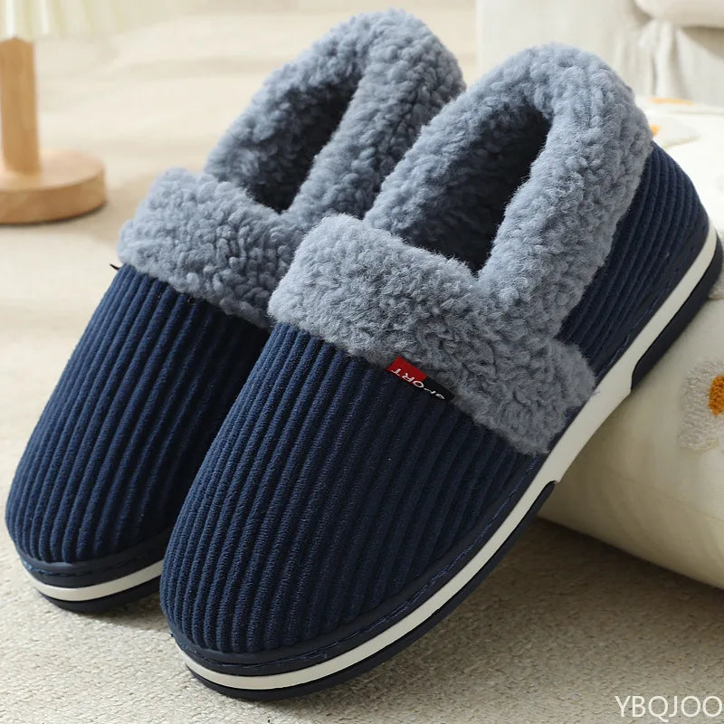 Unisex Plush Indoor Slippers – Cozy Everyday Home Footwear