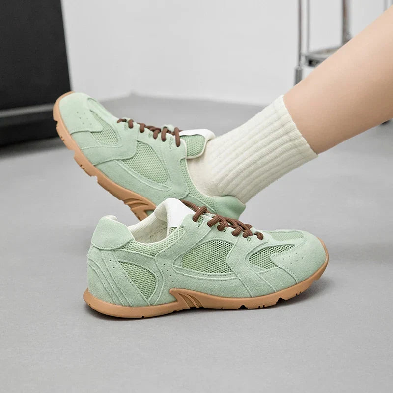 Women’s Vintage-Inspired Lace-Up Sneakers | Casual Comfort with Timeless Character