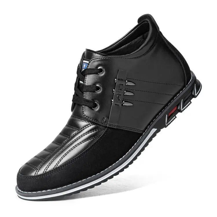 Men’s Rivet Lace-Up Ankle Boots | Polished Edge with Business-Casual Versatility