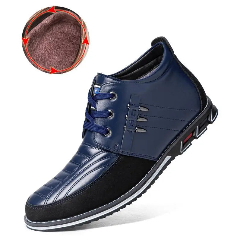 Men’s Rivet Lace-Up Ankle Boots | Polished Edge with Business-Casual Versatility