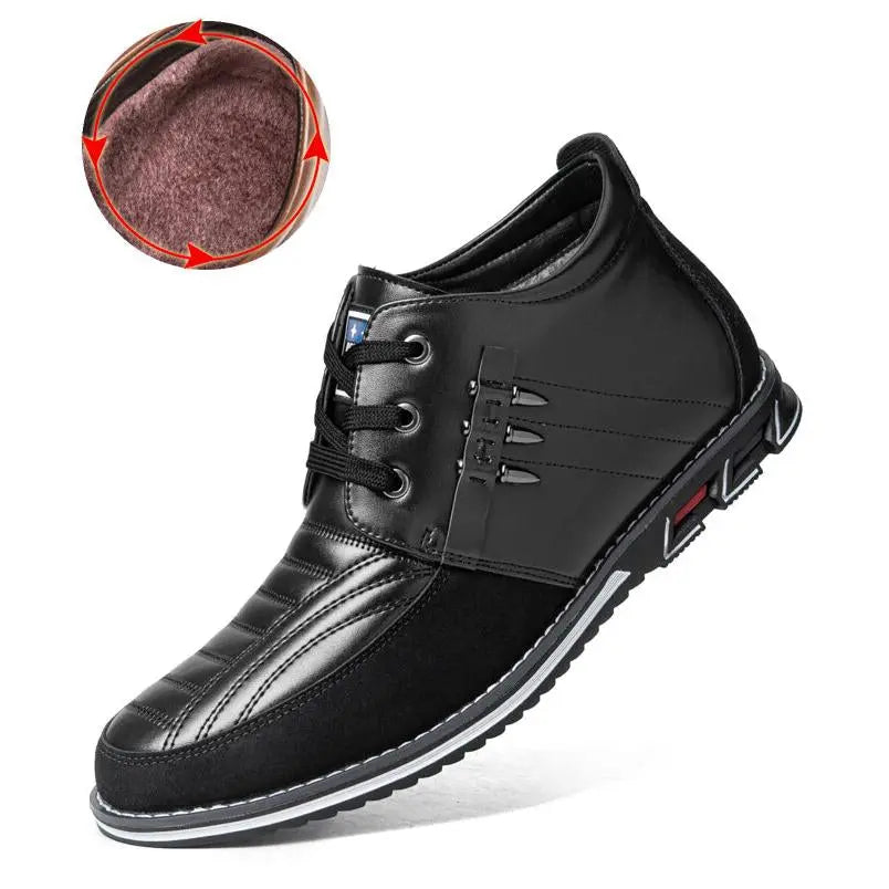 Men’s Rivet Lace-Up Ankle Boots | Polished Edge with Business-Casual Versatility