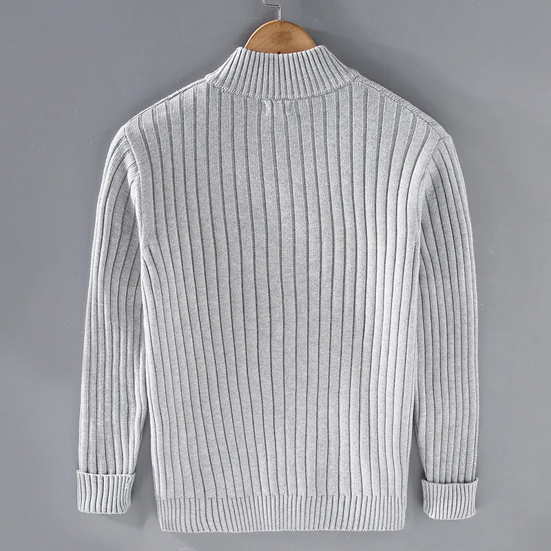 Men’s Zip Cardigan – Modern Knit Layer with Clean, Refined Style