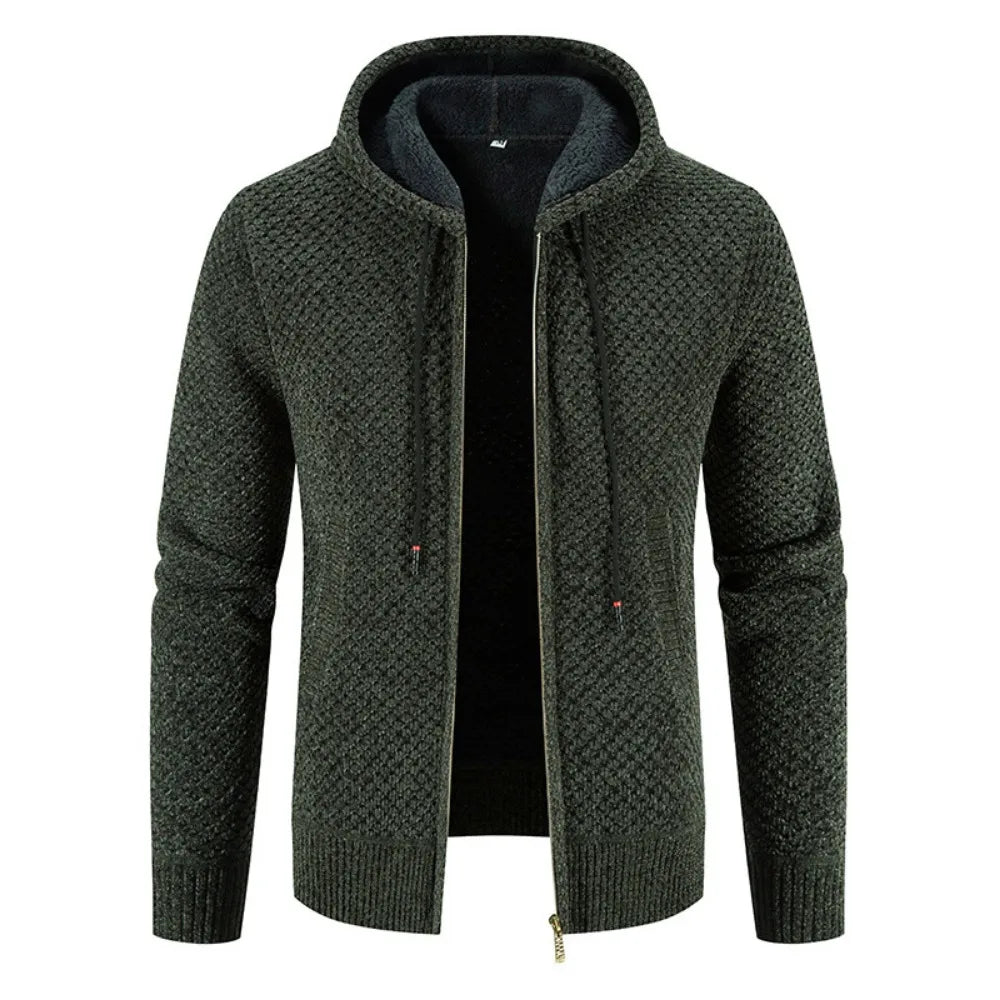 Men’s Zip-Up Knit Cardigan – Everyday Layer for Cooler Conditions
