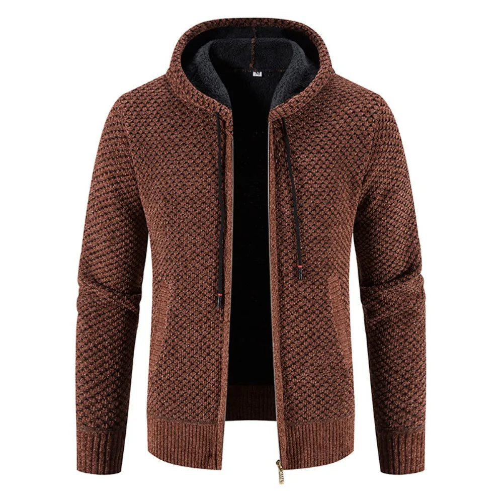 Men’s Zip-Up Knit Cardigan – Everyday Layer for Cooler Conditions