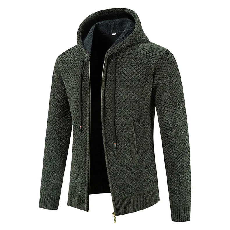 Men’s Zip-Up Knit Cardigan – Everyday Layer for Cooler Conditions