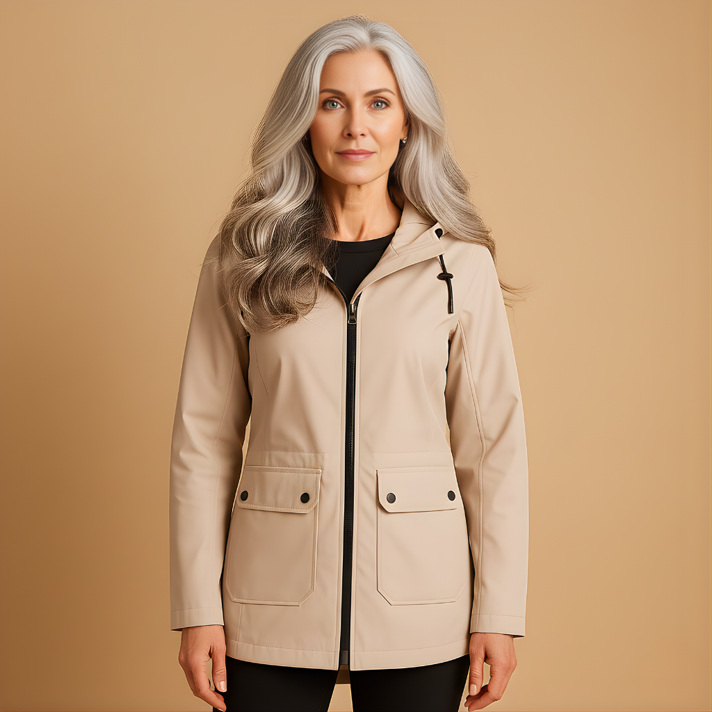 Women’s Long Waterproof Raincoat with Hood – Full Coverage for Everyday Wear