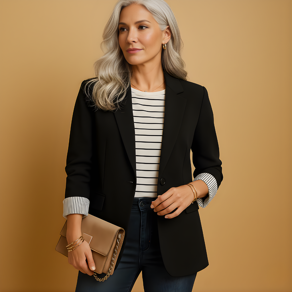 Women’s Casual Long Sleeve Blazer – Comfortable & Refined for Everyday Wear