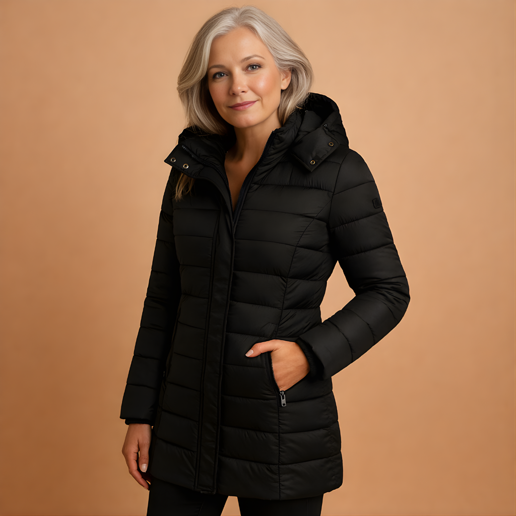 Women’s Lightweight Down Puffer Jacket – Comfortable & Versatile for Cooler Days