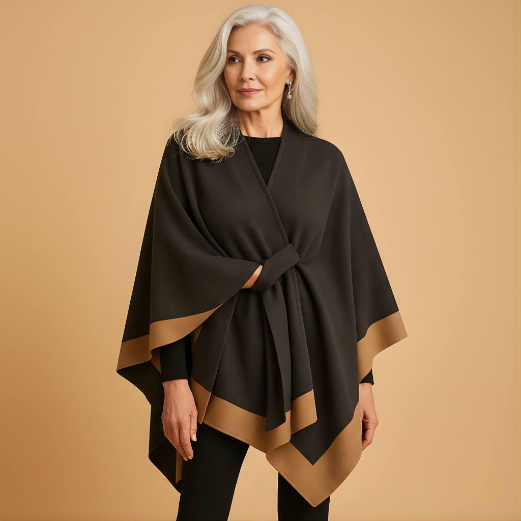 Women’s Soft Poncho – Relaxed Elegant Layering Style