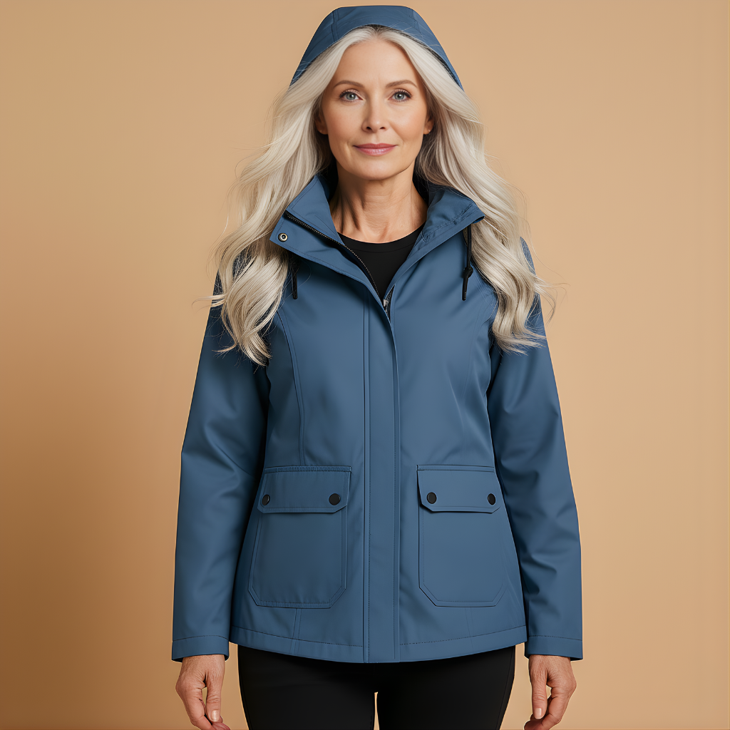 Women’s Long Waterproof Raincoat with Hood – Full Coverage for Everyday Wear