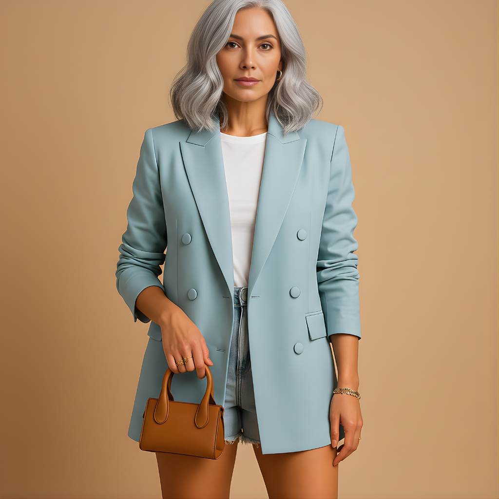 Women’s Relaxed Fit Blazer – Solid Color & Versatile Everyday Style