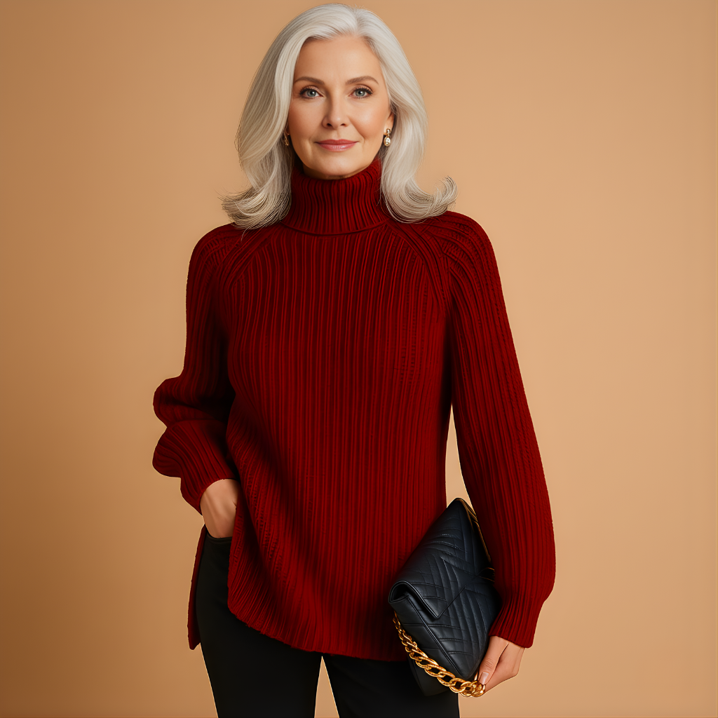 Women’s Soft Turtleneck Sweater – Elegant Everyday Fit