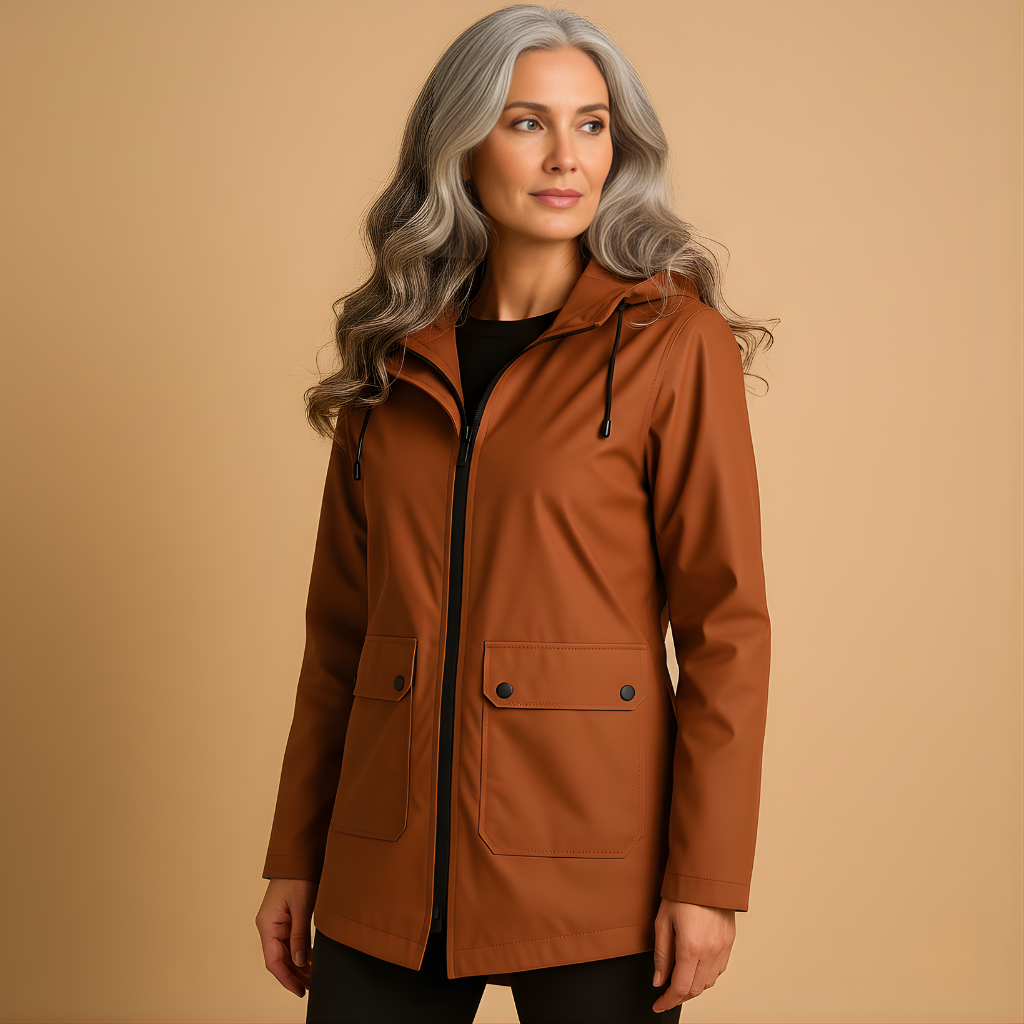 Women’s Long Waterproof Raincoat with Hood – Full Coverage for Everyday Wear