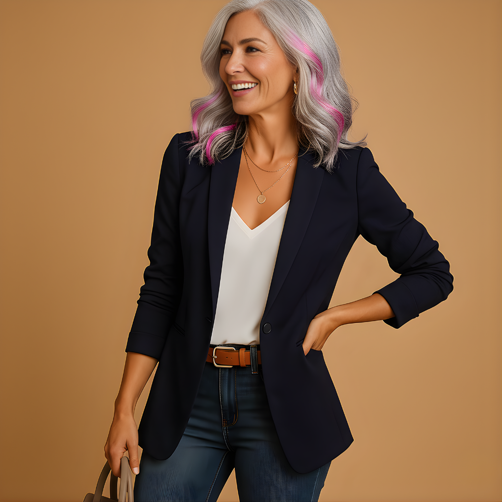 Women’s Tailored Long-Sleeve Blazer – Elegant & Versatile for Everyday Wear