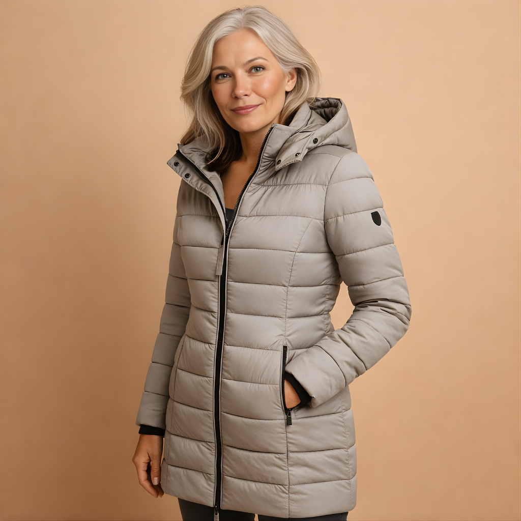Women’s Lightweight Down Puffer Jacket – Comfortable & Versatile for Cooler Days