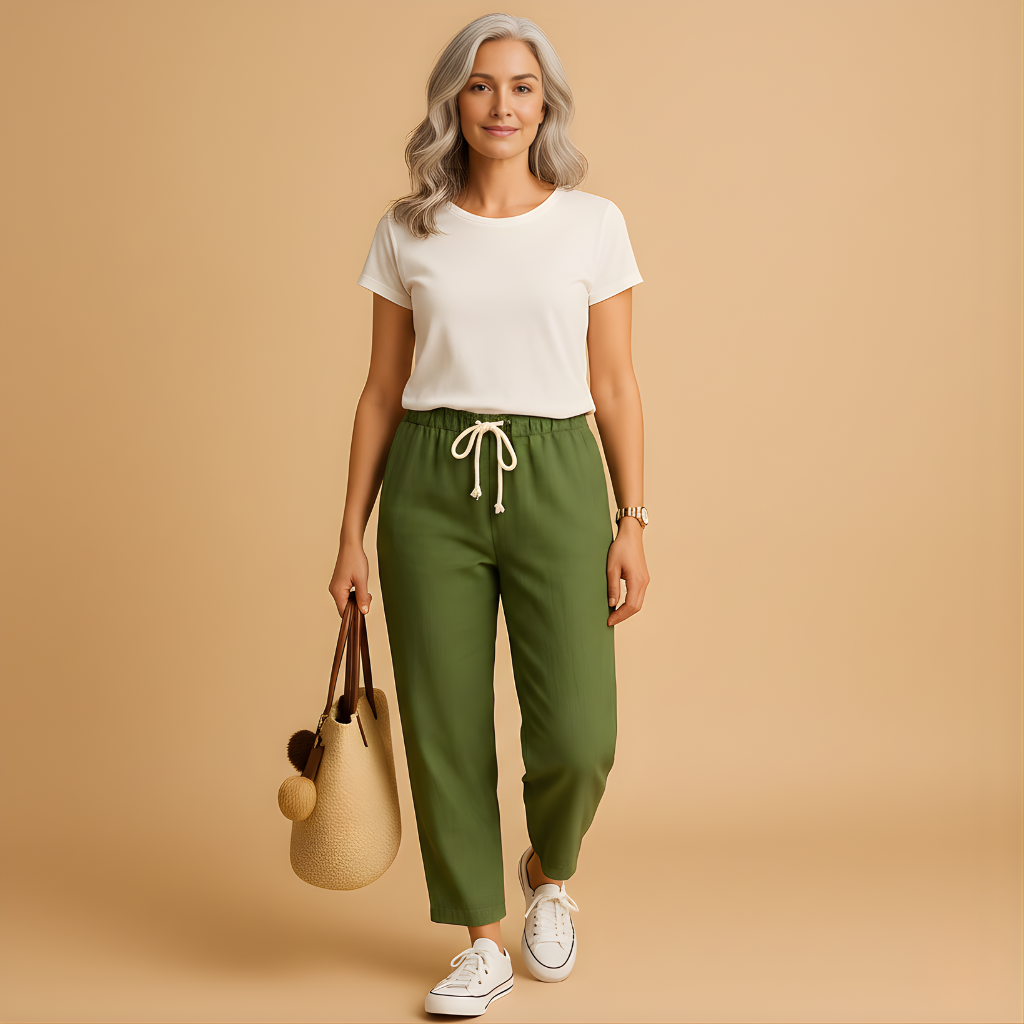 Women’s Lightweight Breathable Casual Trousers – Flexible Everyday Fit