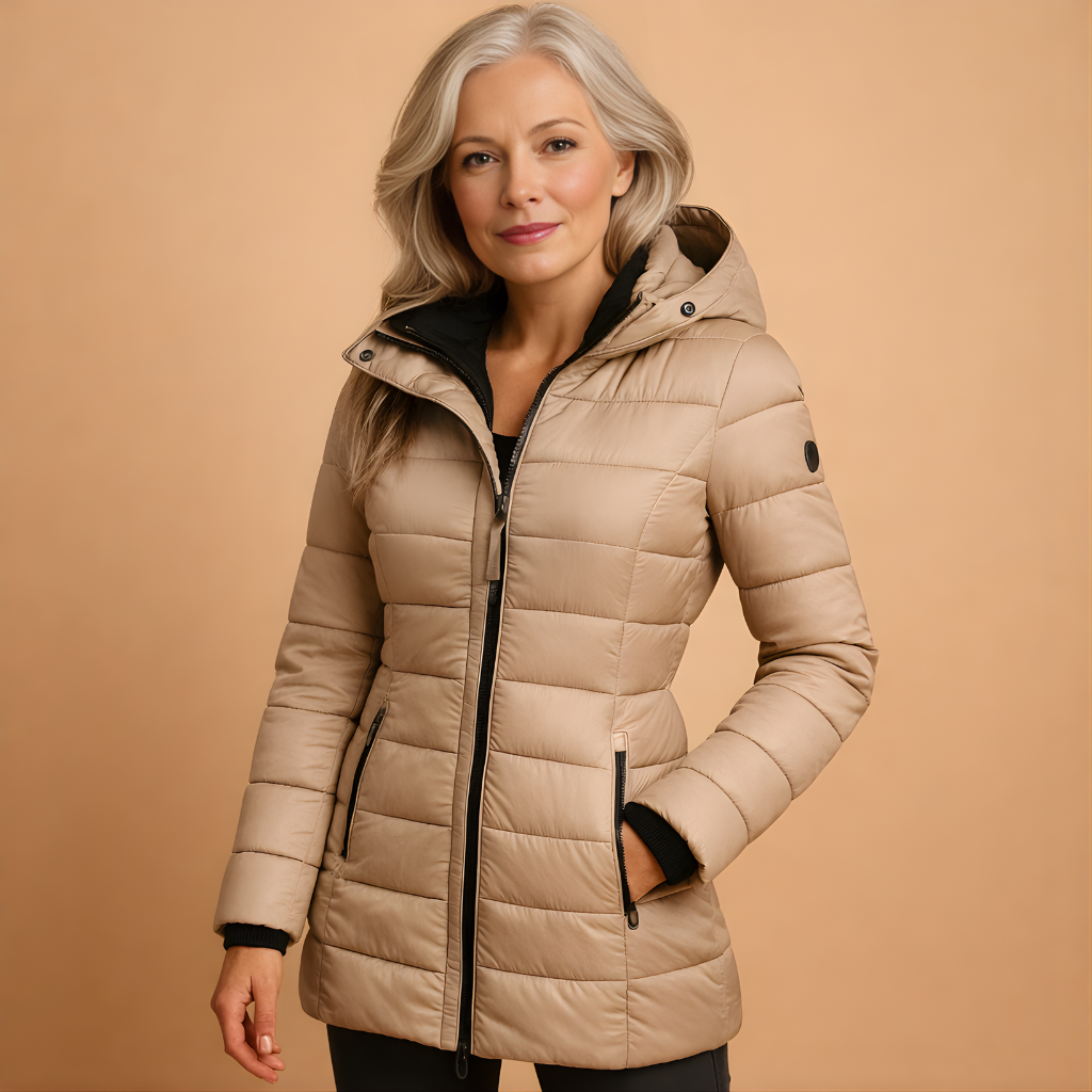 Women’s Lightweight Down Puffer Jacket – Comfortable & Versatile for Cooler Days