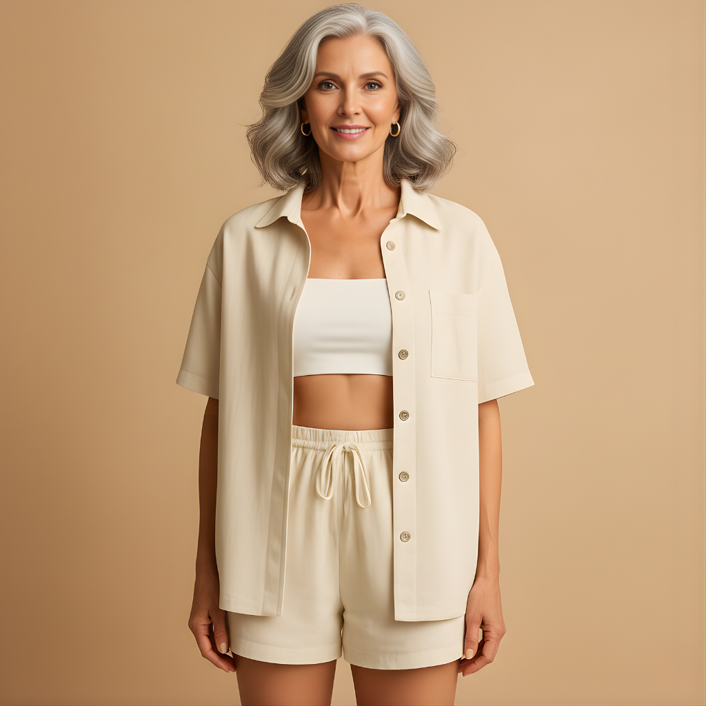 Women’s Relaxed Summer Loungewear Set – Lightweight & Comfortable for Warm Days