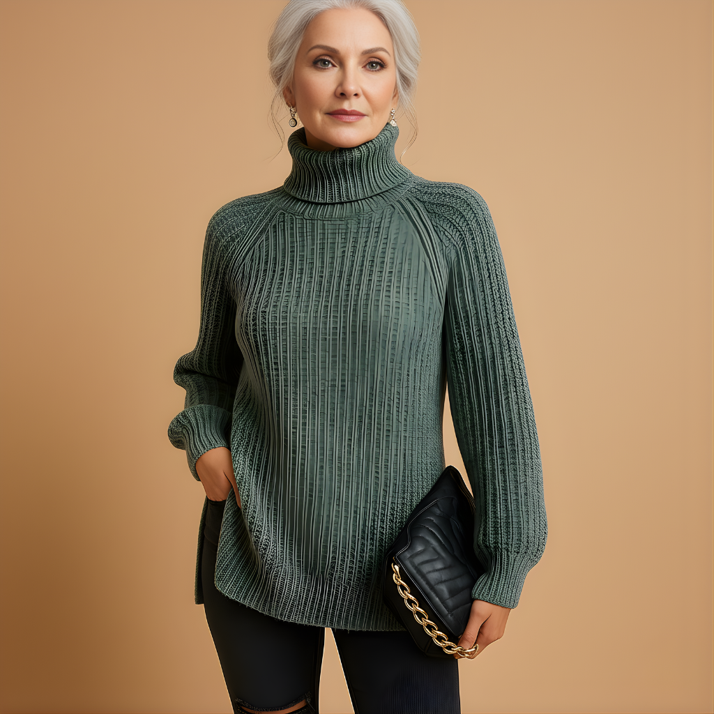 Women’s Soft Turtleneck Sweater – Elegant Everyday Fit