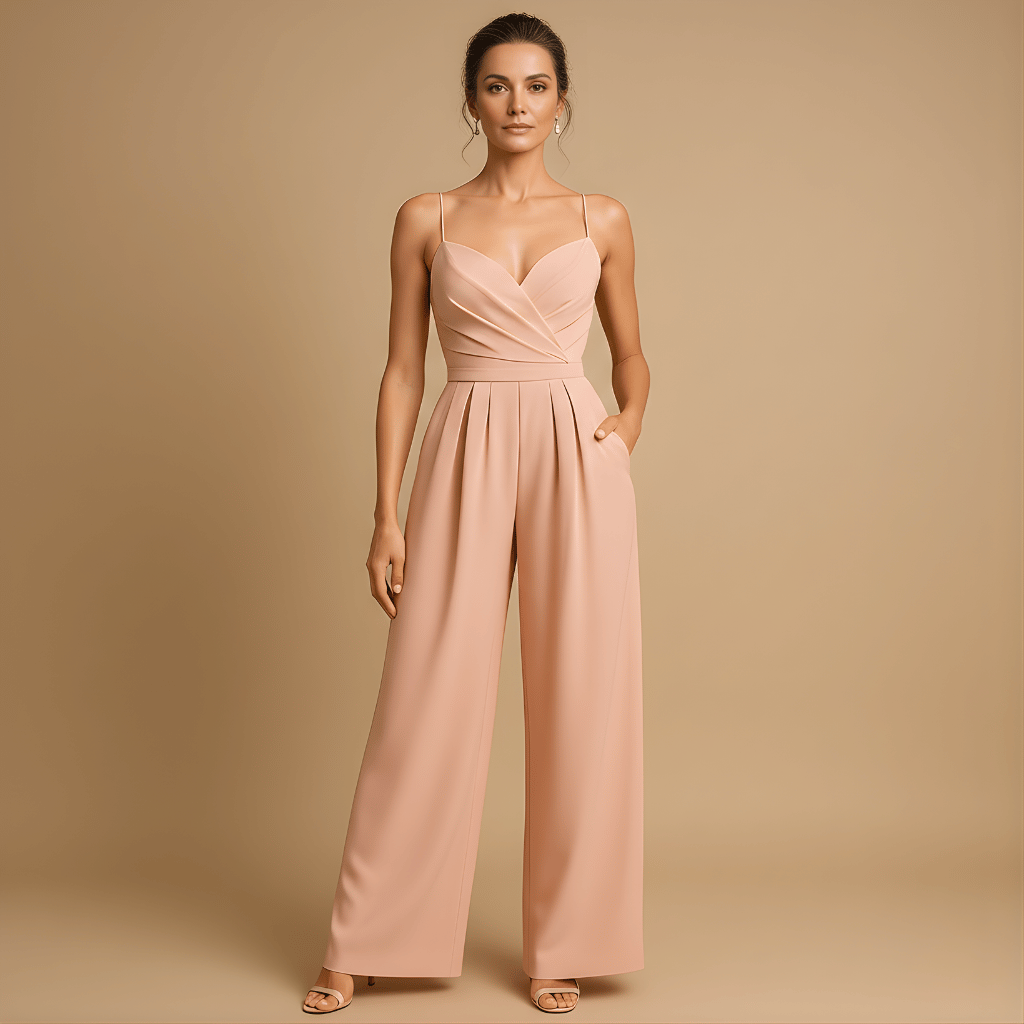 Women’s Summer Jumpsuit with Adjustable Straps – Lightweight & Versatile Style