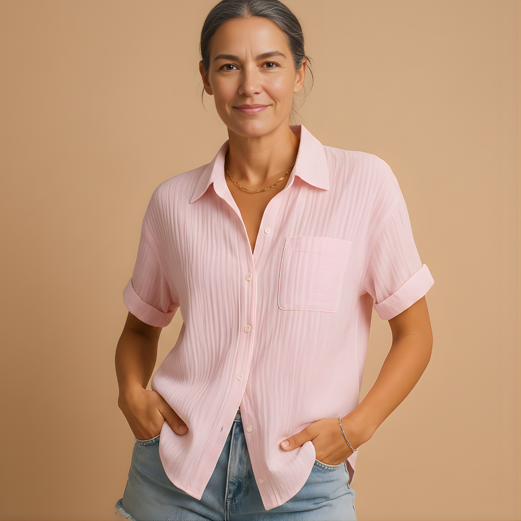 Women’s Short Sleeve Polo Shirt – Casual & Comfortable for Everyday Wear