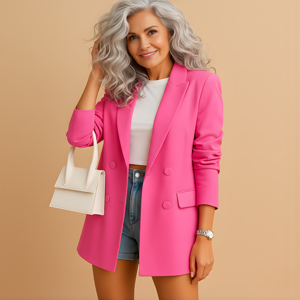 Women’s Relaxed Fit Blazer – Solid Color & Versatile Everyday Style