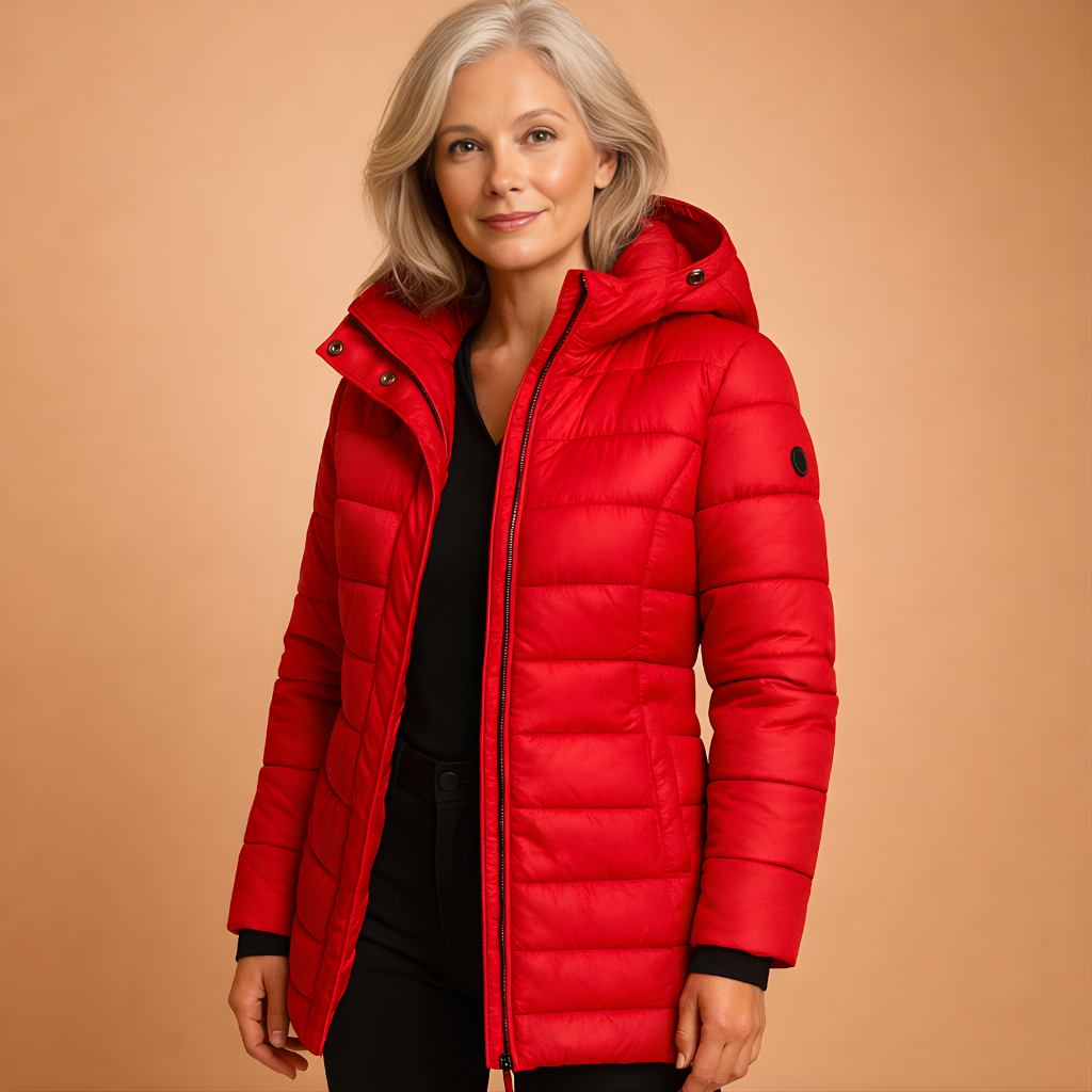 Women’s Lightweight Down Puffer Jacket – Comfortable & Versatile for Cooler Days