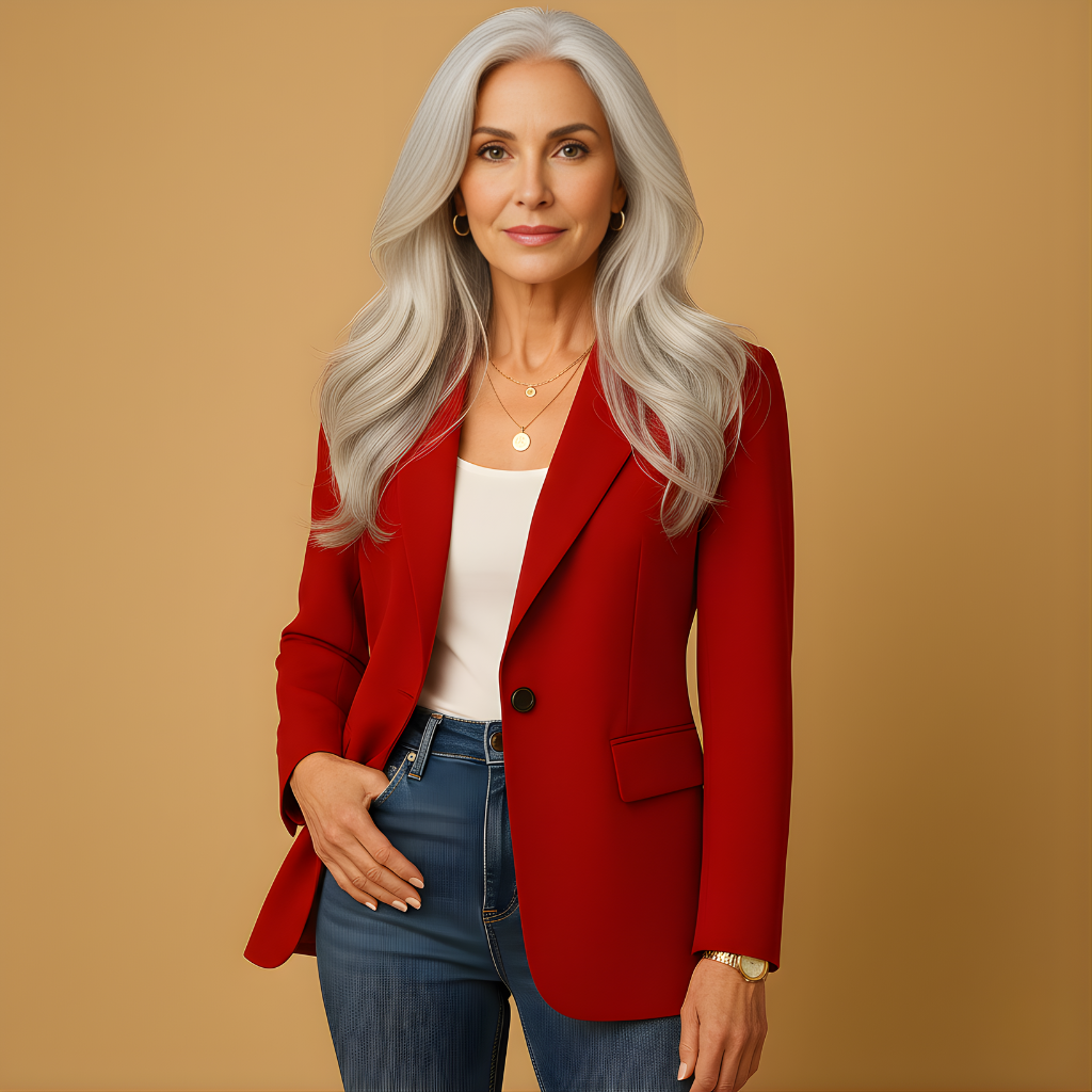 Women’s Tailored Stretch Blazer – Comfortable & Versatile for Everyday Wear