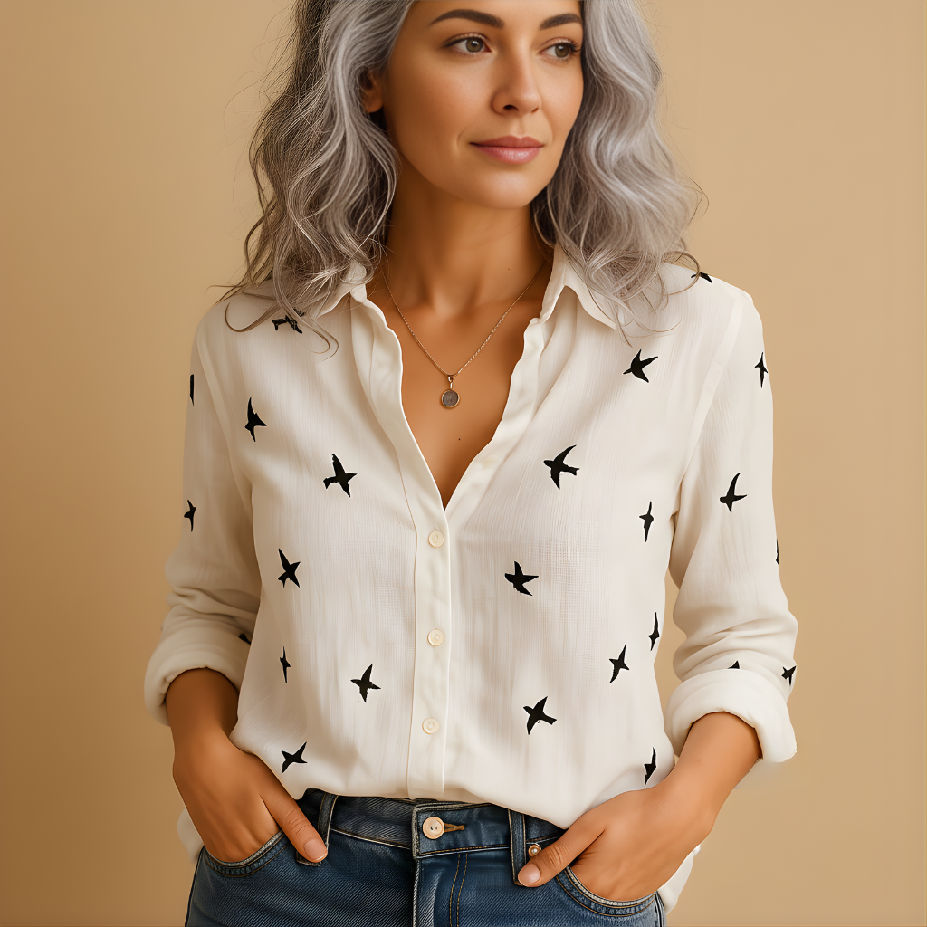 Women’s Loose-Fit Casual Blouse – Soft & Breathable for Everyday Wear