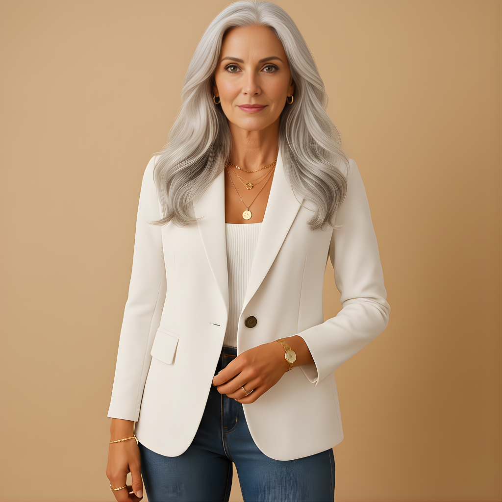 Women’s Tailored Stretch Blazer – Comfortable & Versatile for Everyday Wear