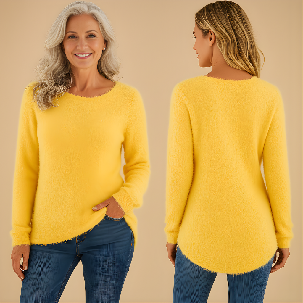 Women’s Lightweight Cotton Knit Sweater – Relaxed Everyday Fit