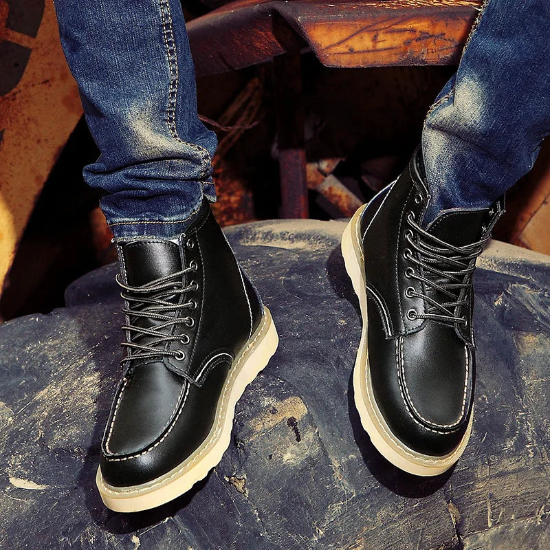 Men’s Lace-Up Ankle Boots – Rugged Everyday Footwear