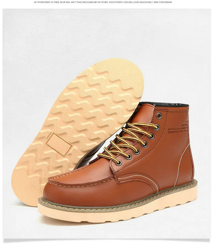 Men’s Lace-Up Ankle Boots – Rugged Everyday Footwear