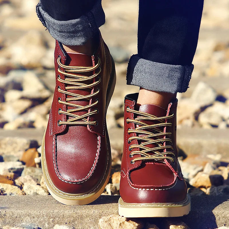 Men’s Lace-Up Ankle Boots – Rugged Everyday Footwear