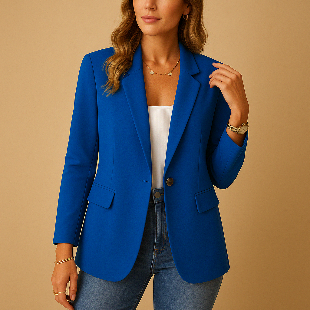 Women’s Tailored Stretch Blazer – Comfortable & Versatile for Everyday Wear