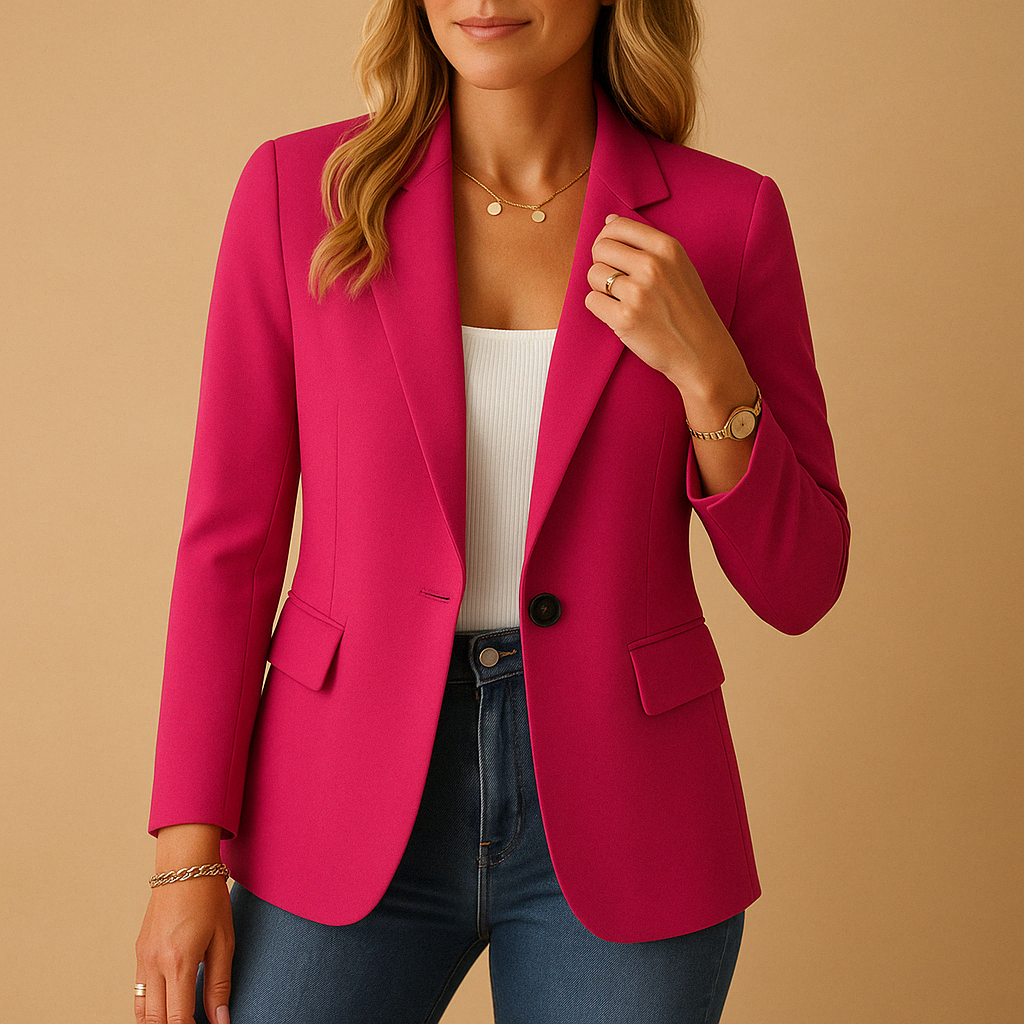 Women’s Tailored Stretch Blazer – Comfortable & Versatile for Everyday Wear