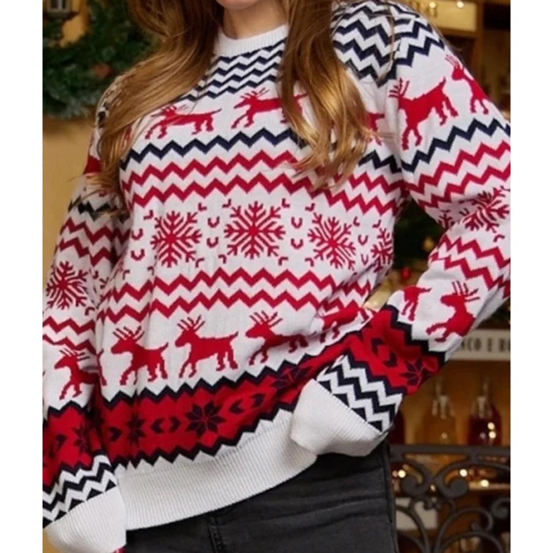 Women’s Christmas Knit Sweater – Festive Everyday Winter Layer