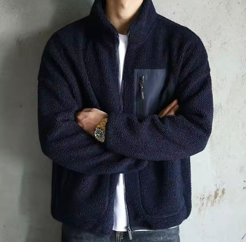 Men’s Zip-Up Jacket – High Neck Everyday Outer Layer