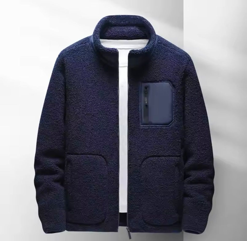 Men’s Zip-Up Jacket – High Neck Everyday Outer Layer