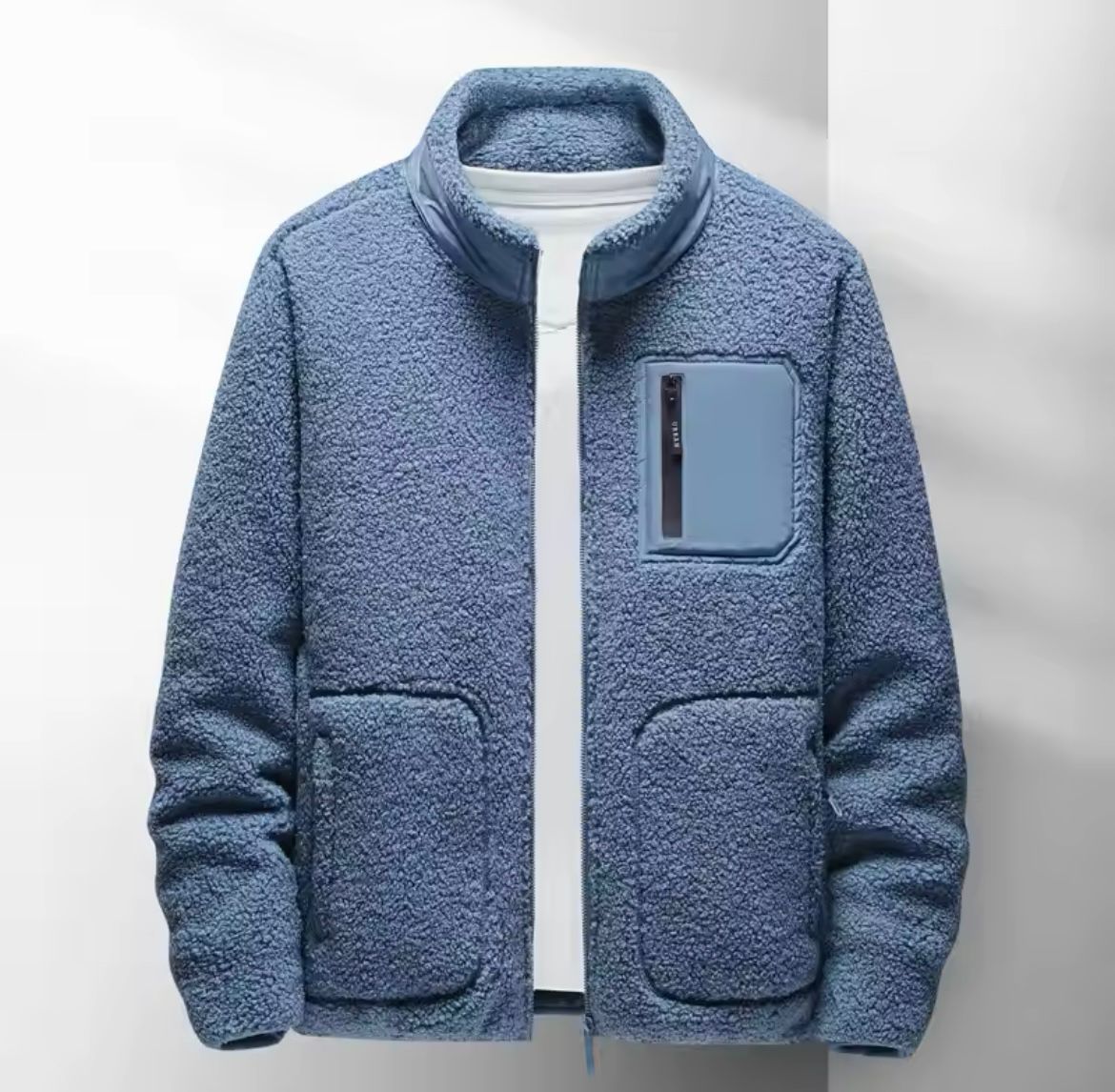 Men’s Zip-Up Jacket – High Neck Everyday Outer Layer