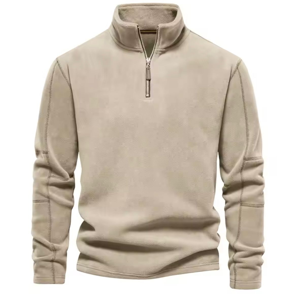 Men’s Stand-Collar Sweater – Warm Everyday Layer with Clean Style